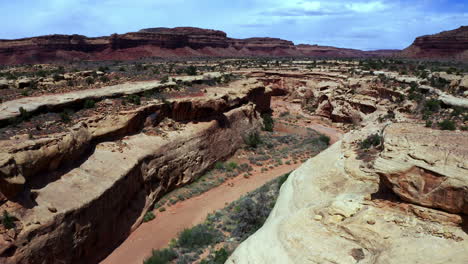 canyon river bed near highway 95, utah