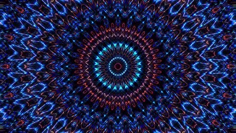 movimiento de onda de línea, forma de círculo colorido, sobre un fondo negro