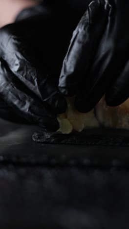 chef preparing dessert