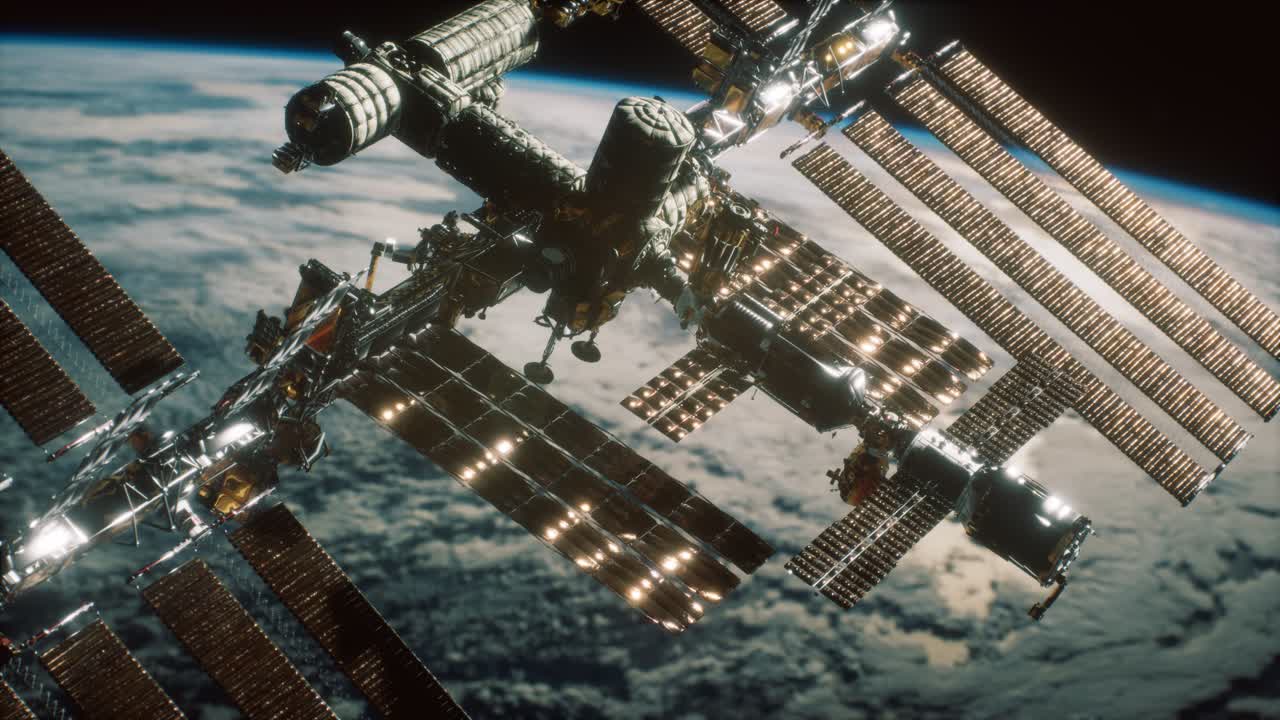 la estación espacial internacional. elementos de esta imagen proporcionados por la nasa