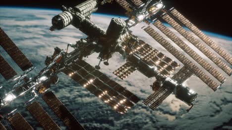 la estación espacial internacional. elementos de esta imagen proporcionados por la nasa