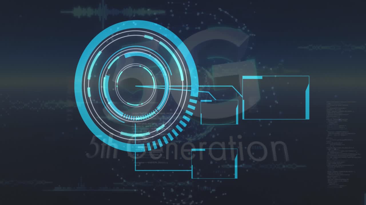 5g 텍스트의 애니메이션, 범위 스캐닝 및 데이터 처리