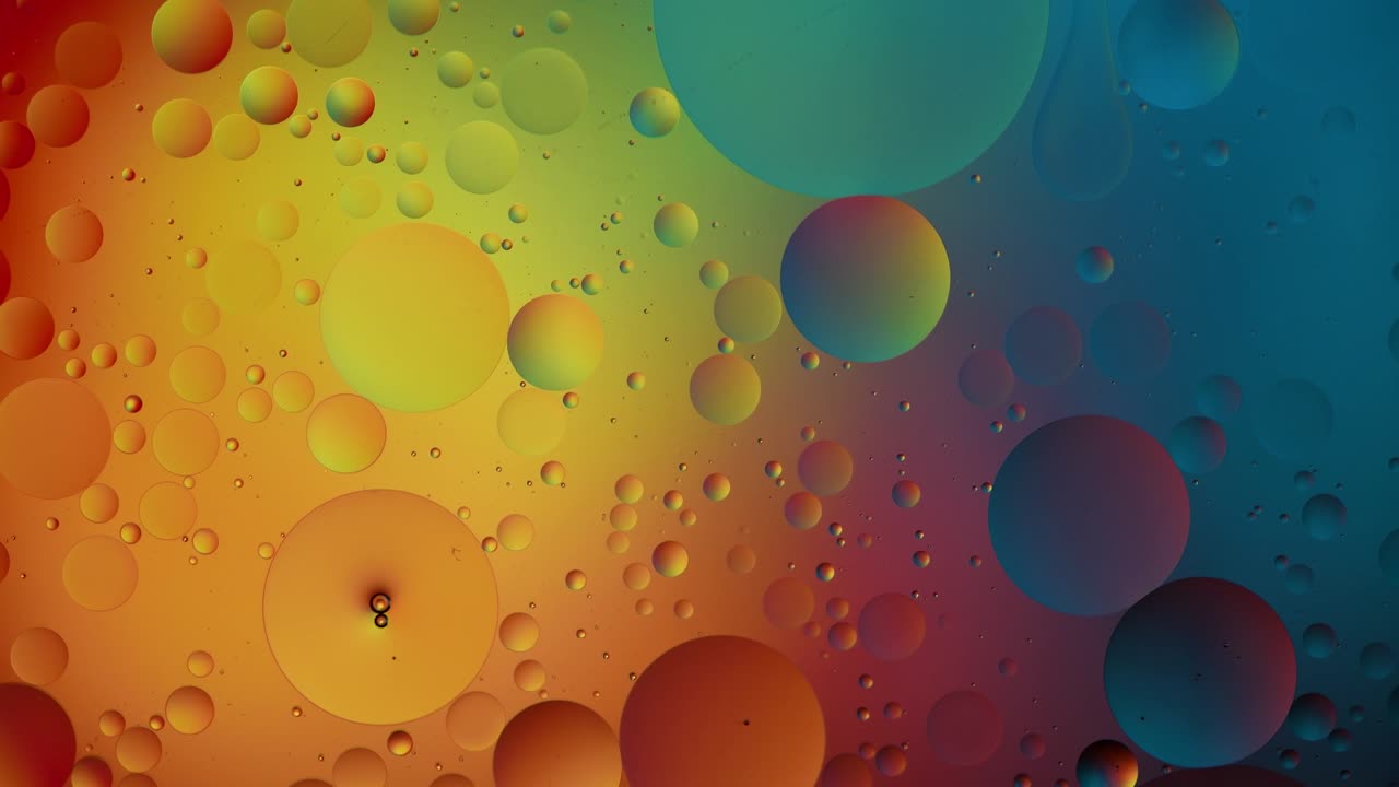 burbujas abstractas de colores