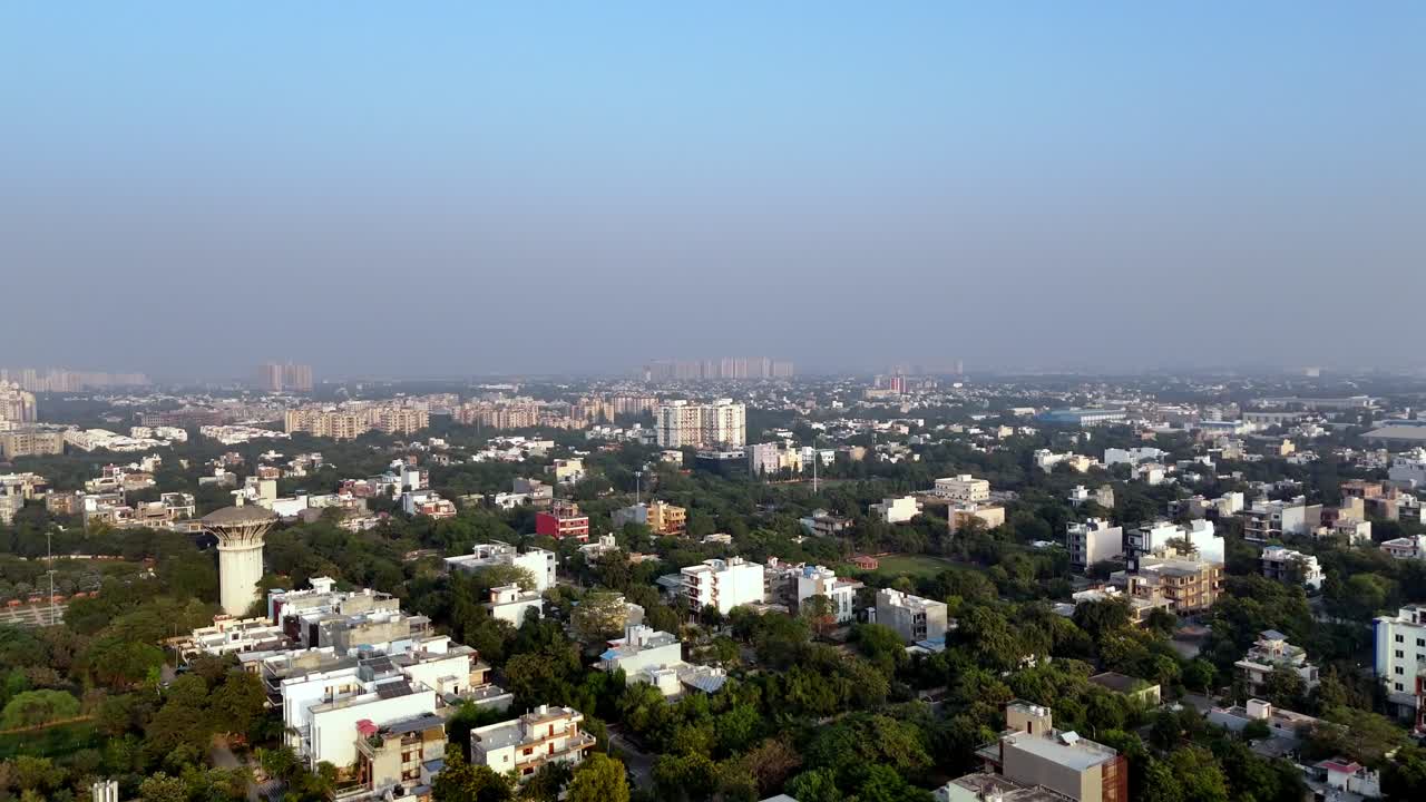 Filmato aereo di Delhi NCR
