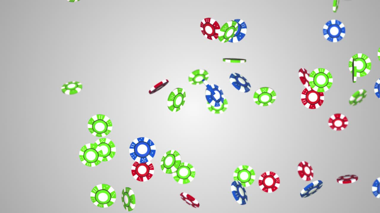 las fichas de casino que caen