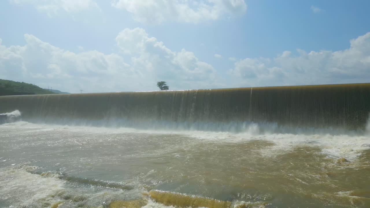 Waterfall Rajdari Devdari and Latif Shah Dam and Chandraprabha Lake Aerial View