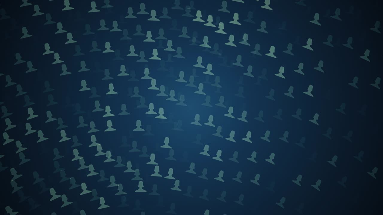 connected avatars of men and women