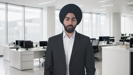 serious sikh indian businessman starring