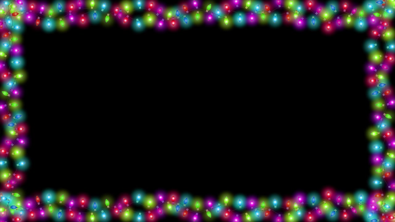 4K 3D ljusslinga med blinkande ljusram, girlanglampor för fest, jul eller nyår.