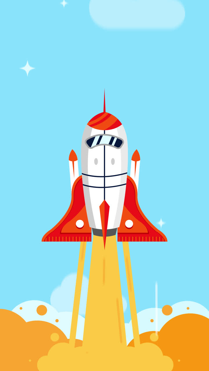 Rocket Launch Illustration