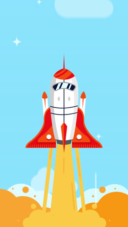 rocket launch illustration