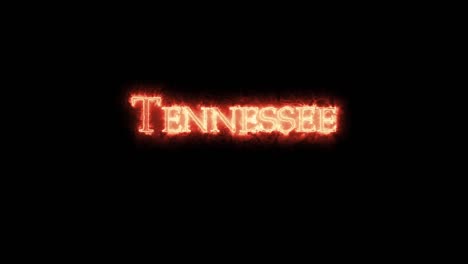 tennessee written with fire. loop