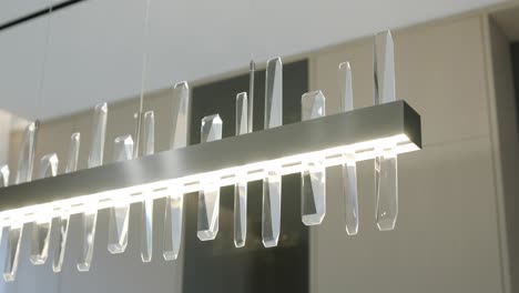 contemporary crystal pendant light fixture