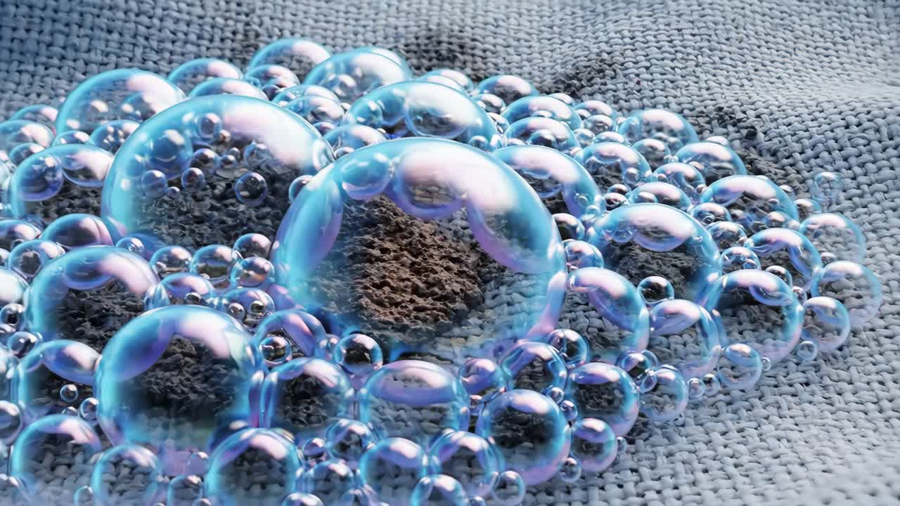Water Bubbles on Fabric