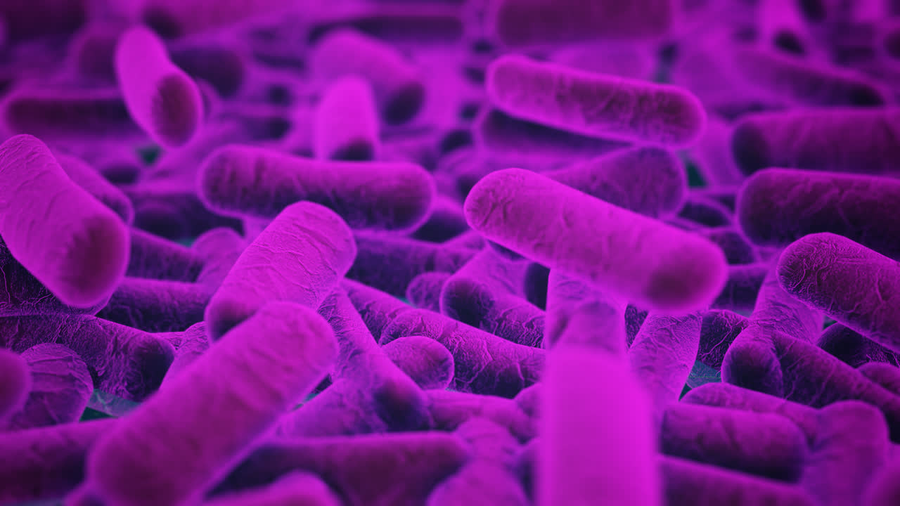Premium stock video - 3d animation of generic virus or bacteria ...