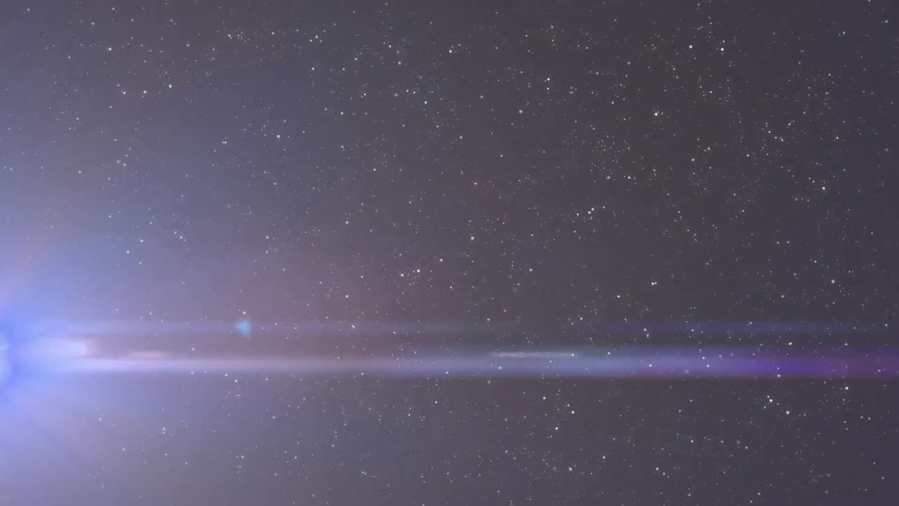 검은 바탕 위의 밝은 반점의 애니메이션