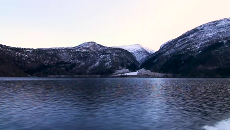 boating in the fjords surrounding bergen, norway