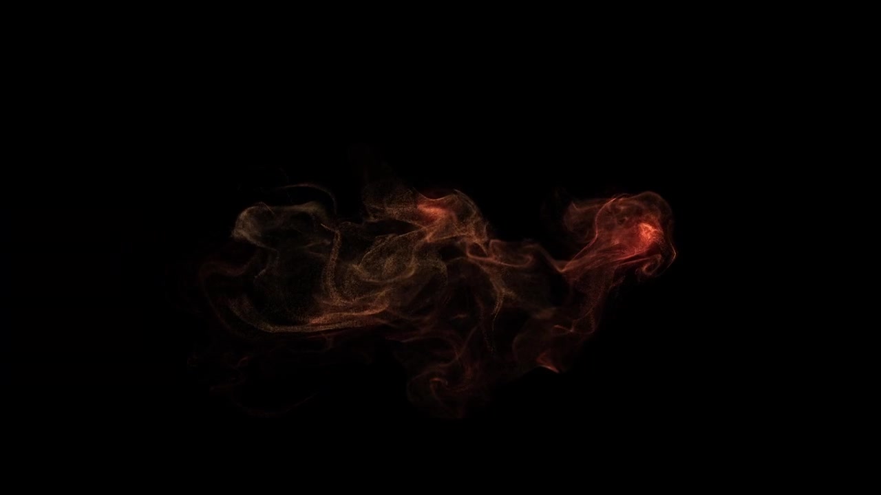 Particelle astratte di fuoco/fumo