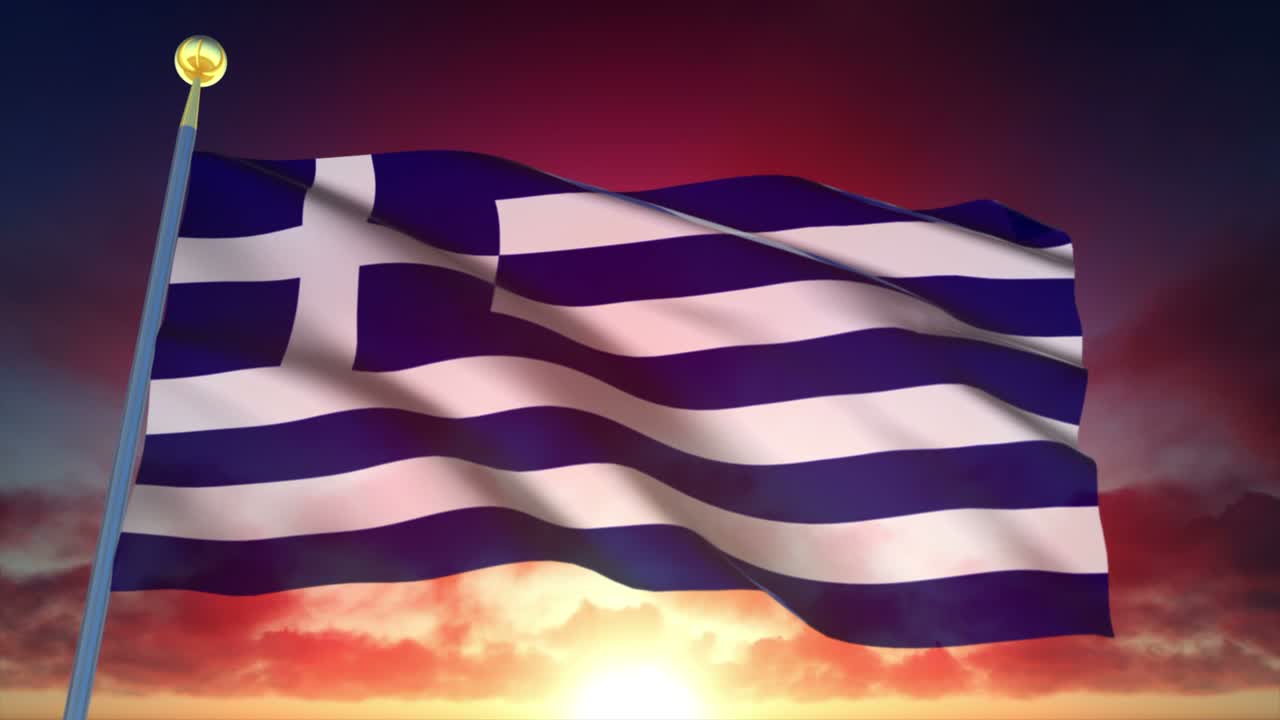 4k 고도로 상세한 그리스의 발 loopable