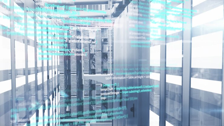 Animation of data processing over computer servers