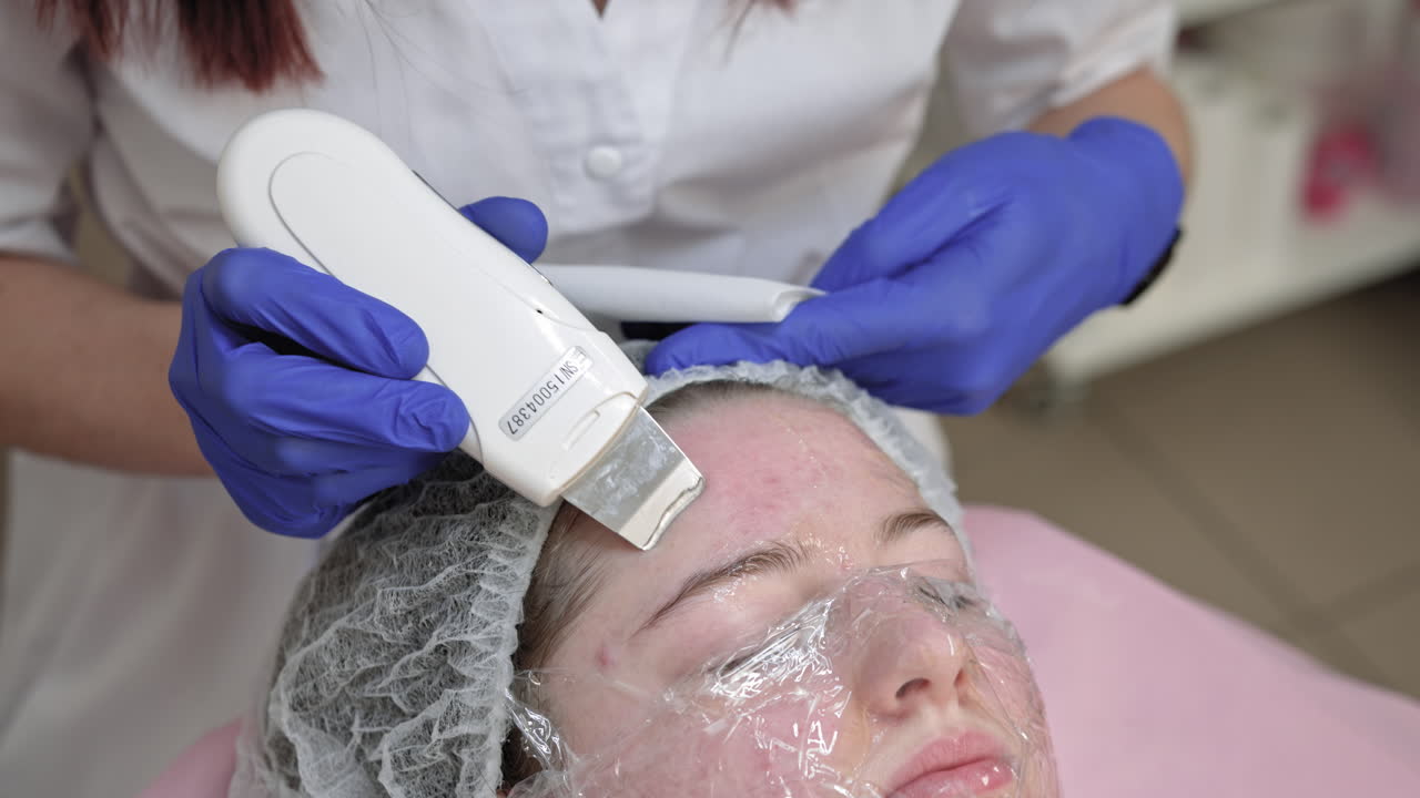 진행 중인 얼굴 치료