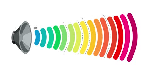 visual representation of sound intensity and frequency