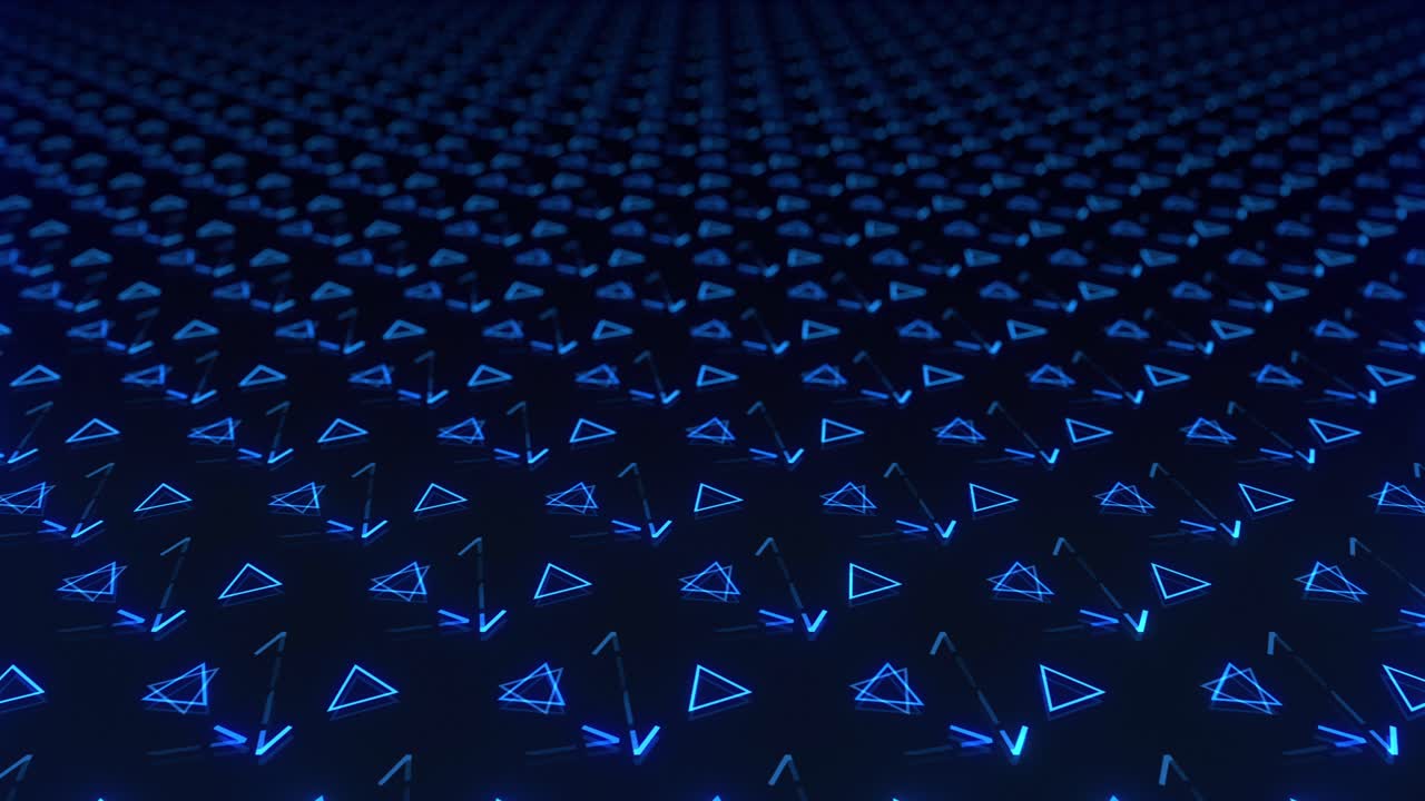 modello di triangoli luminosi astratti