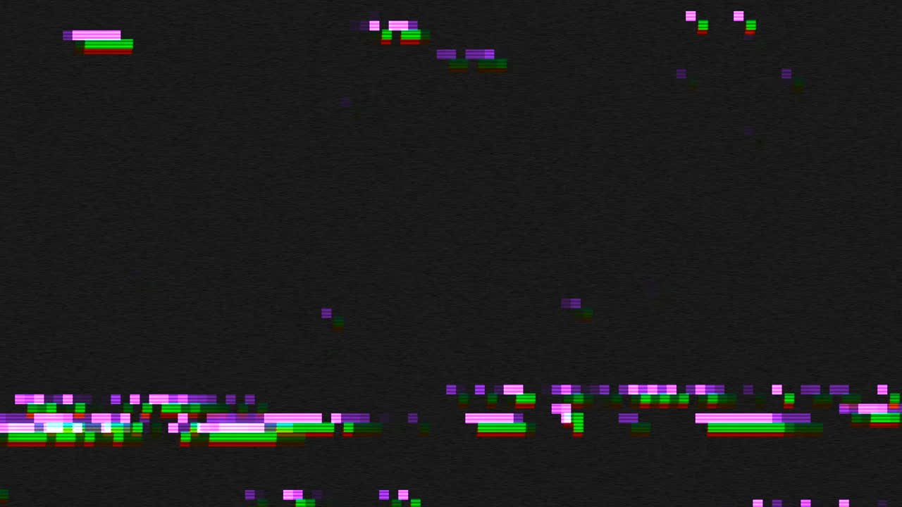 falla digital y efectos de ruido de televisión estática 7