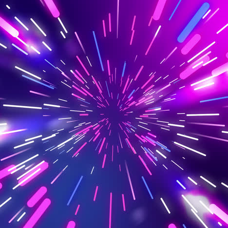 Abstract Neon Speed Tunnel