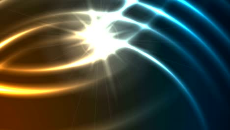 brillante brillante abstracto azul naranja animación de video