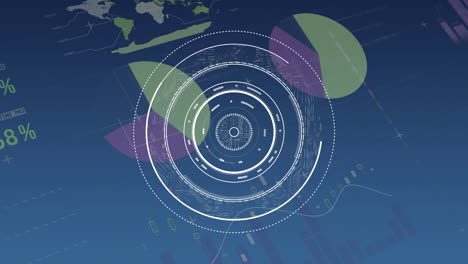 arrows moving up with graphs and statistics