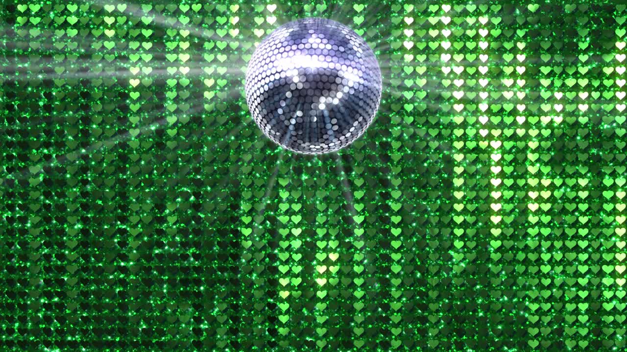 Mirror Ball Disco Lights Club Dance Party Glitter Background