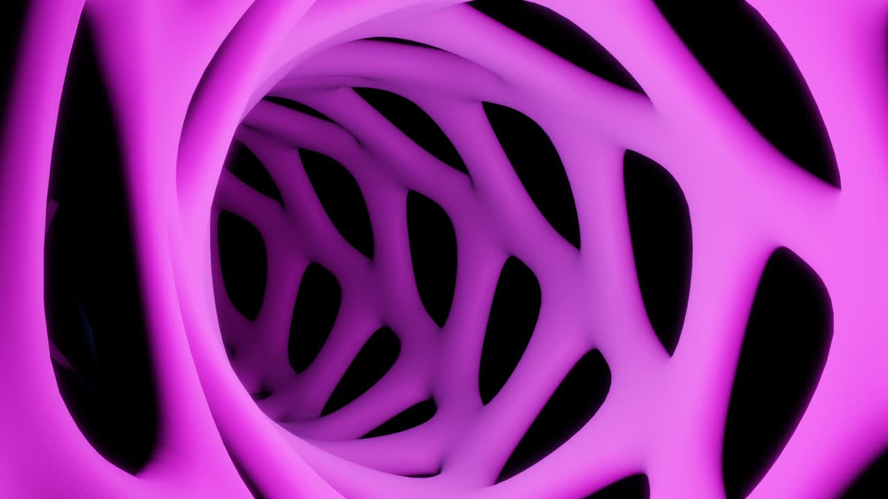 vuelo a través de un túnel abstracto