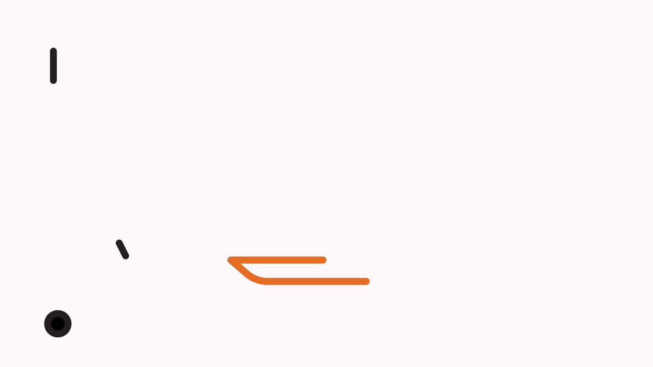 커피 브레이크 라인 아이콘 애니메이션과 알파