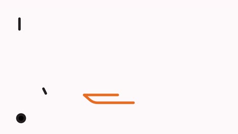 animación del icono de la línea de descanso de café con alfa
