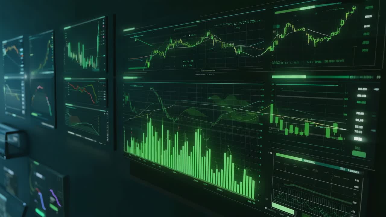 Digital Financial Charts and Data Displays