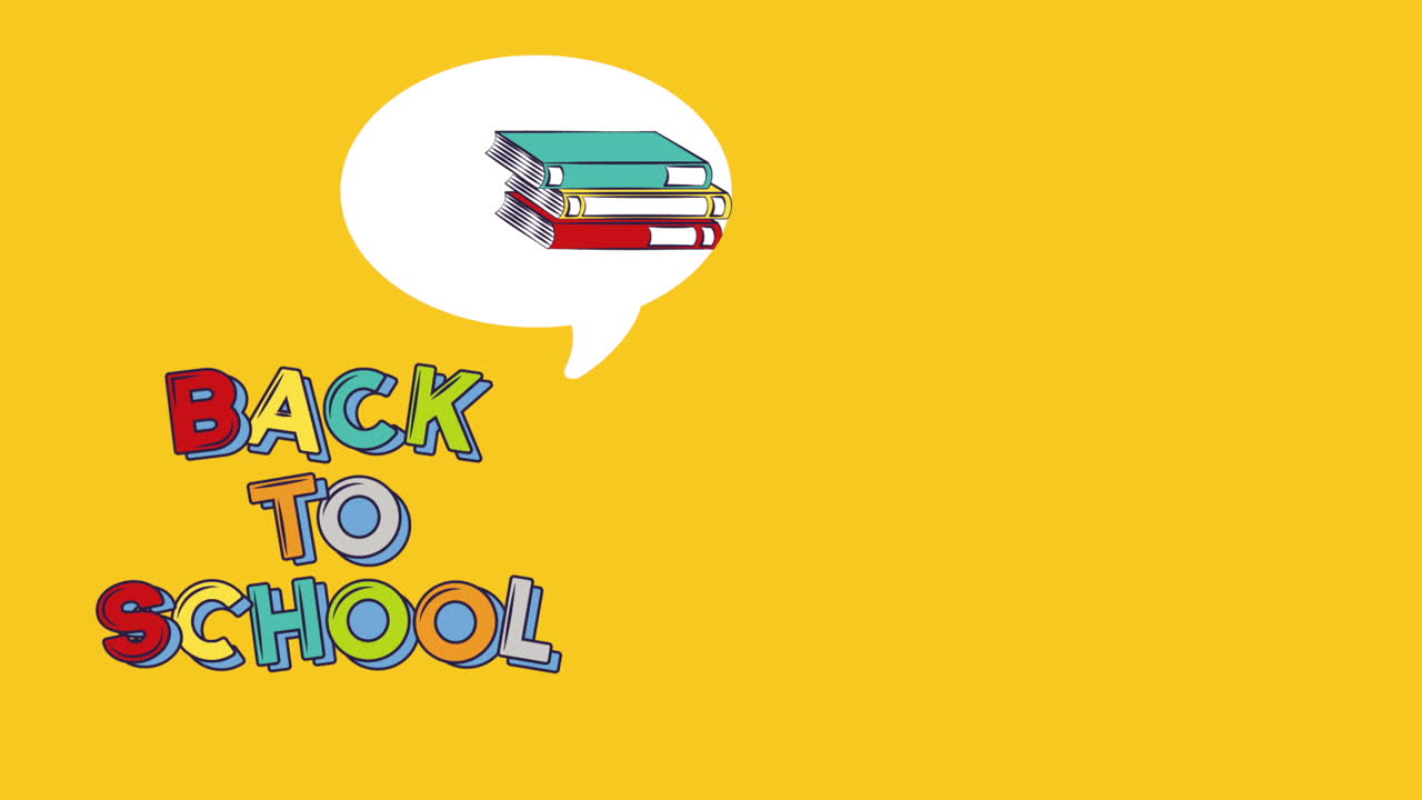 학교로 돌아가는 비디오 애니메이션