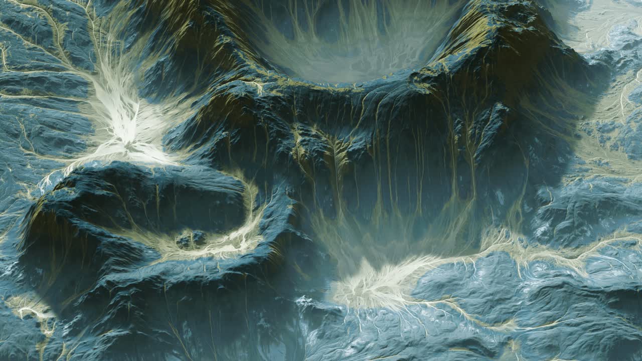 vista del paisaje del planeta alienígena