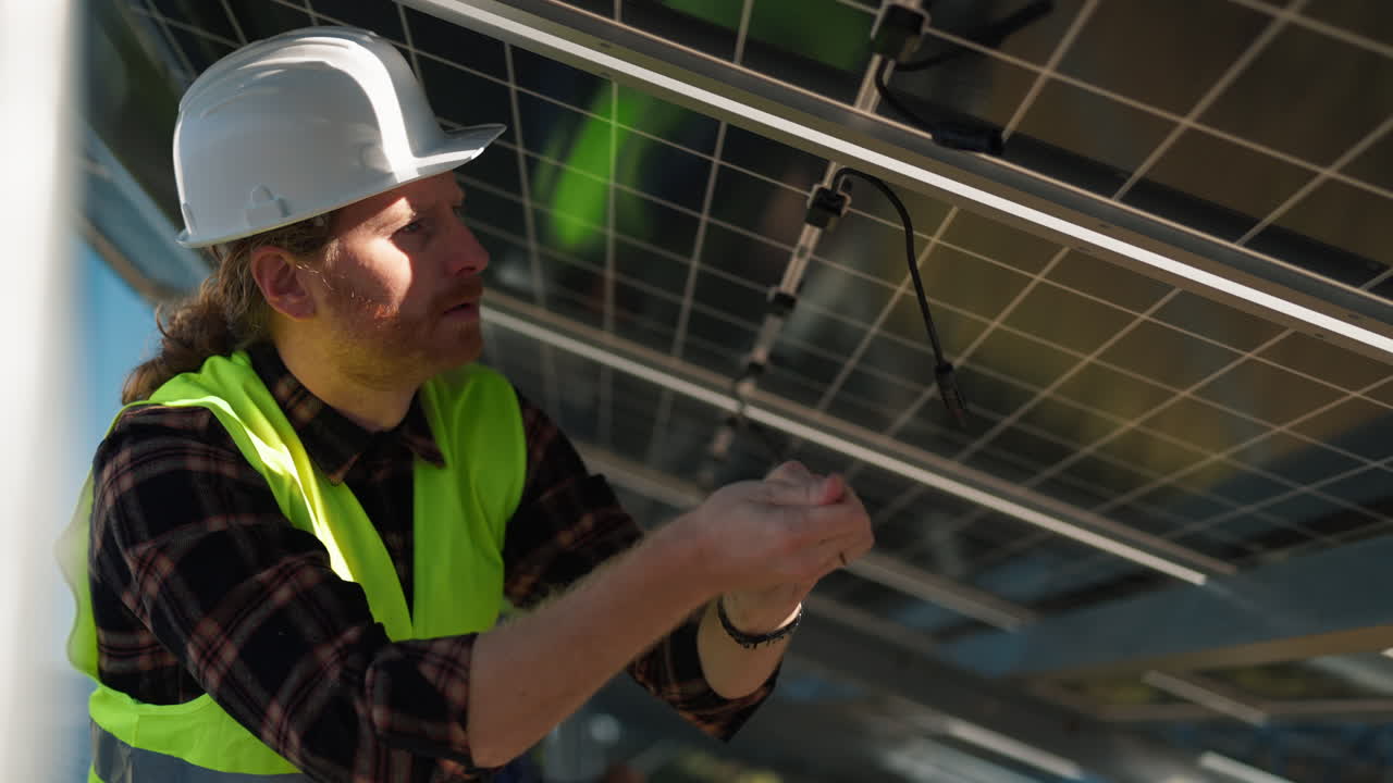 Workers Installing Solar Panels