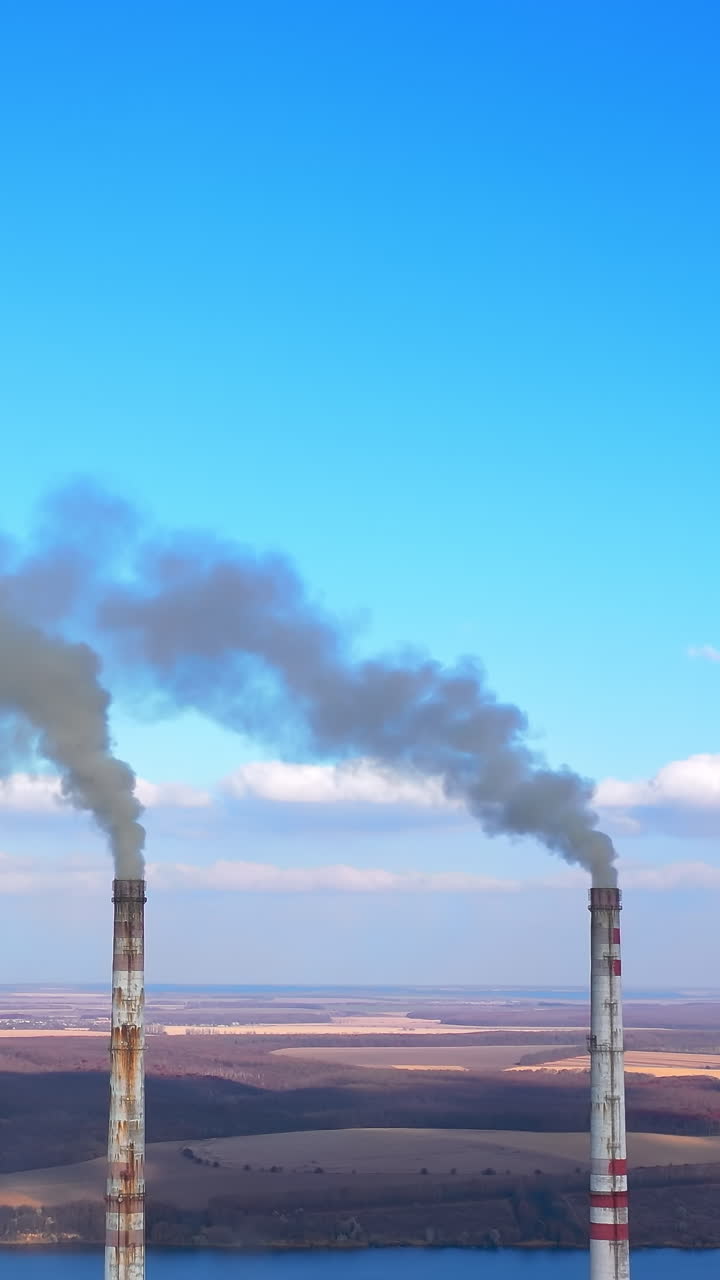 Top Industry Sources The World's Polluting Indust.. Pipes Pollute Industry Atmosphere With Smoke Ecology pollution