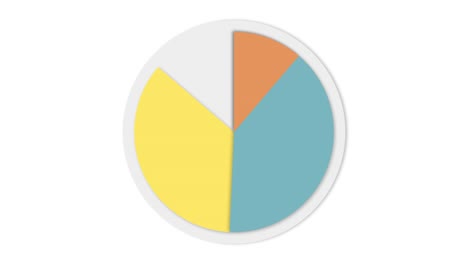 a set of animated infographics representing data such as graphs and pie charts this is a simple design.