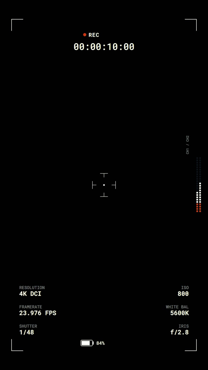 Digital Camera Recording Interface Overlay