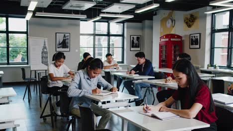 students in a classroom engaging in learning activities