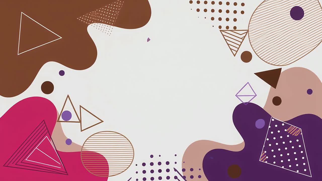 Dynamic Abstract Background with Moving Geometric and Organic Shapes