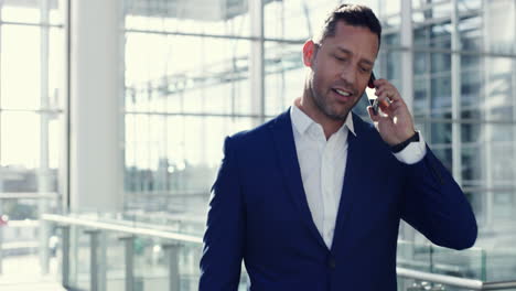 business man talking on phone call