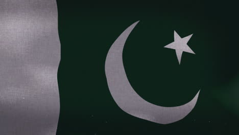 the pakistan national waving flag