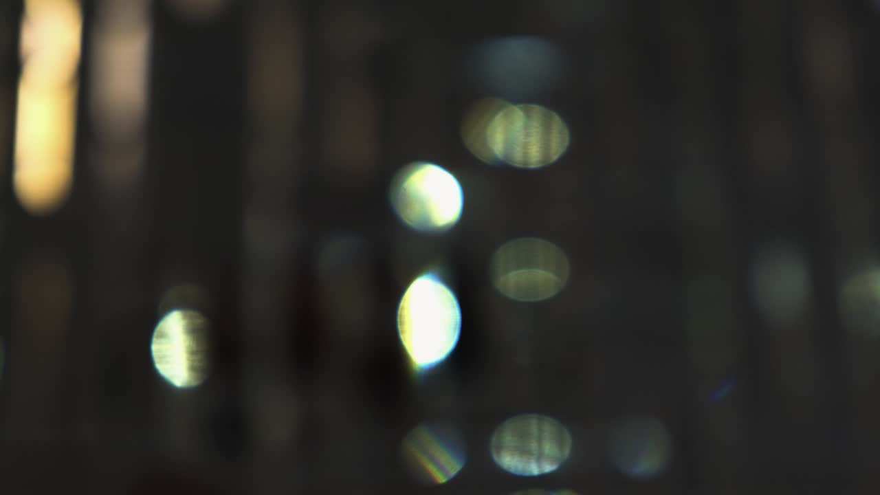 Bokeh on Dark Background