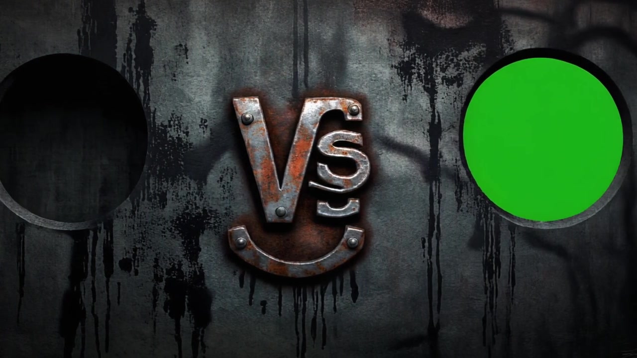 Versus Versus Plaque métallique avec cercle d'écran vert