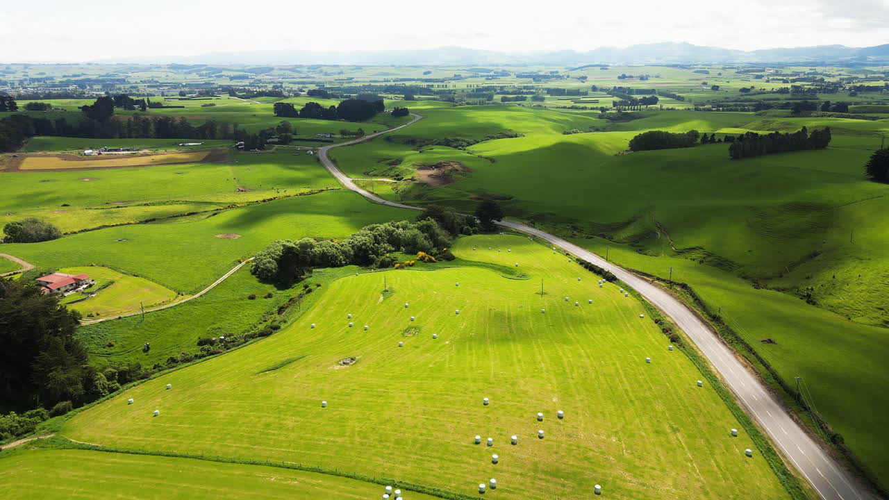 Landscape of agricultural fields and shepherding