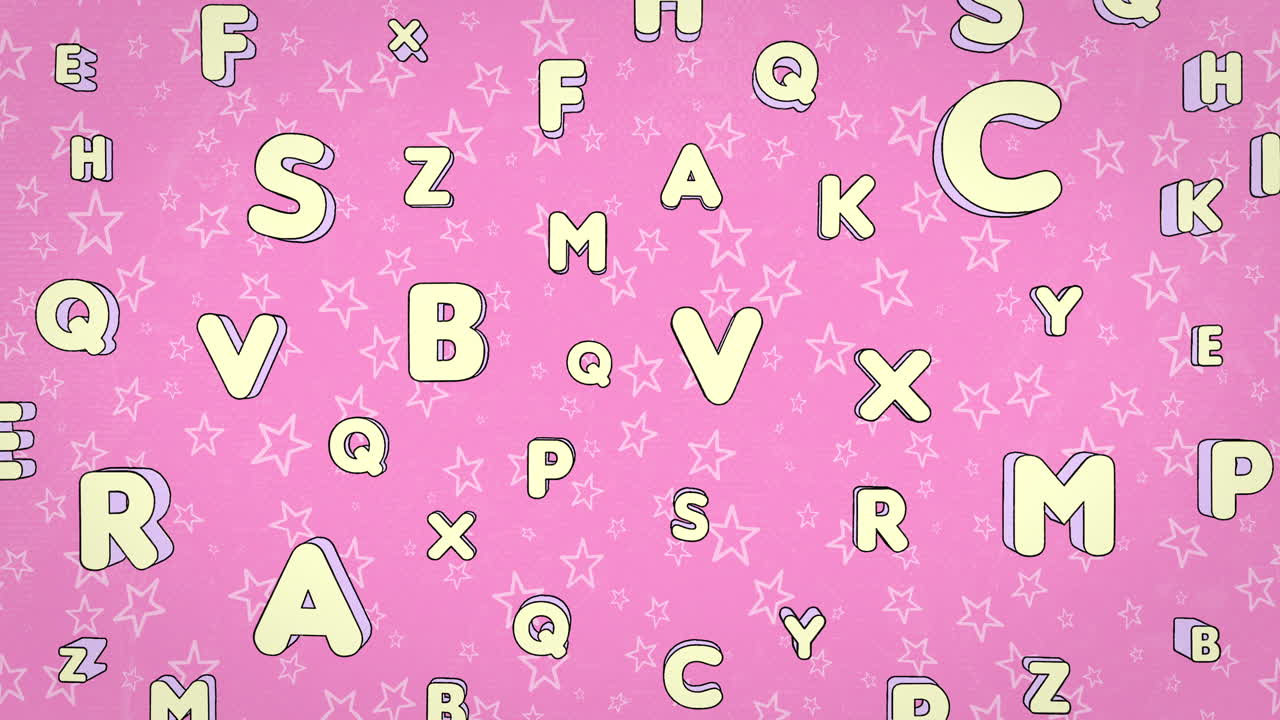 Bubbly Cartoon Alphabet Loop